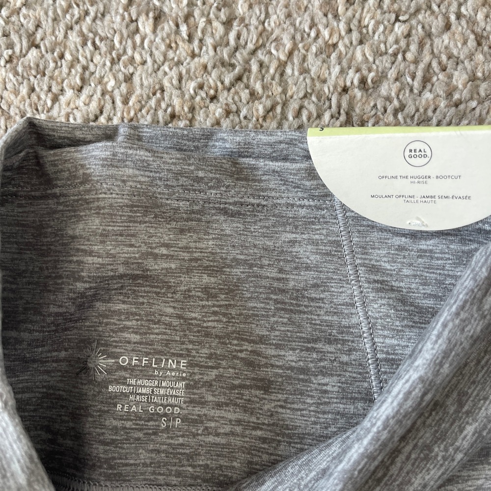 NEW Offline By Aerie Women's Pants The Hugger Bootcut Pull On Athleisure S Gray - Picture 2 of 8